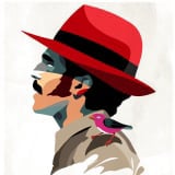 POSTER FOR EL MALO SOLO URBAN ART SHOW BY STREET ARTIST SOZYONE NEW YORK CLLCTV.NYC GALLERY