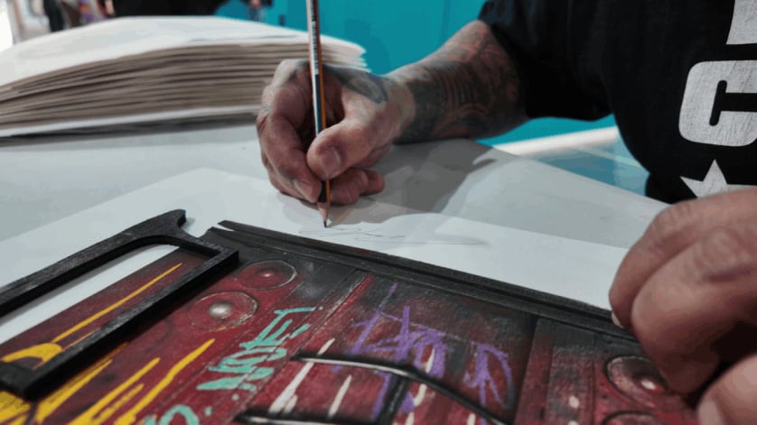 URBAN ART FAIR 2025 DANNY CORTES SOLO SHOW PARIS PRINT SIGNING